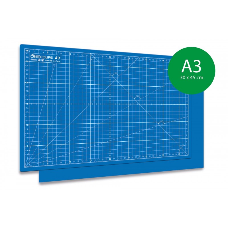 Tapis De Découpe 100x150cm - Auto-Cicatrisant - Quadrillage Cm - 3mm D'Épaisseur - Vert PRO