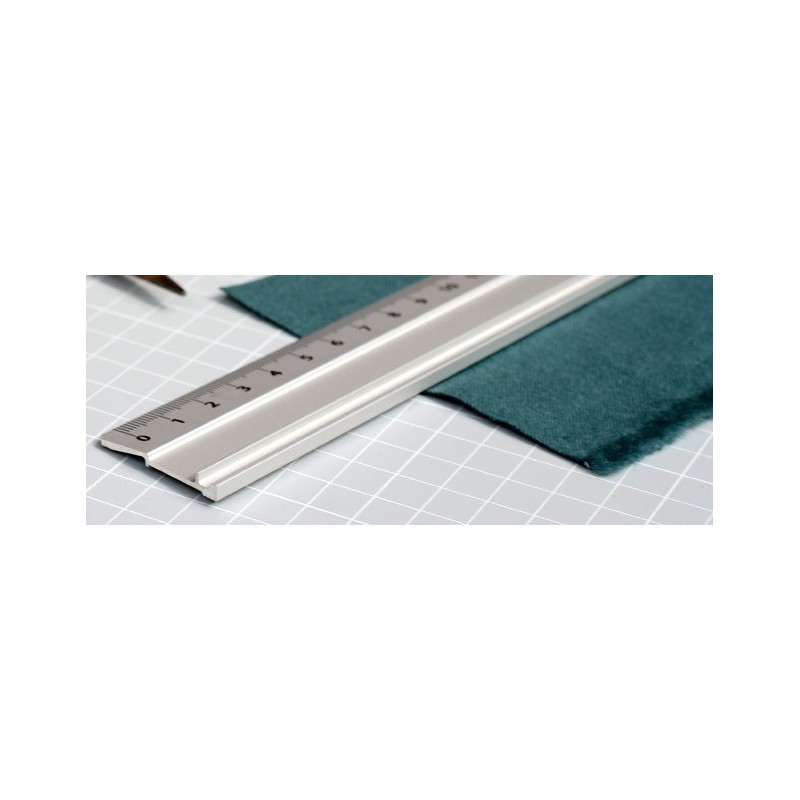 Règle De Découpe Alu 55cm - Antidérapante Avec Protection