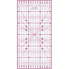 Régle de couture (quilt/patchwork) 15x30cm - ROSE