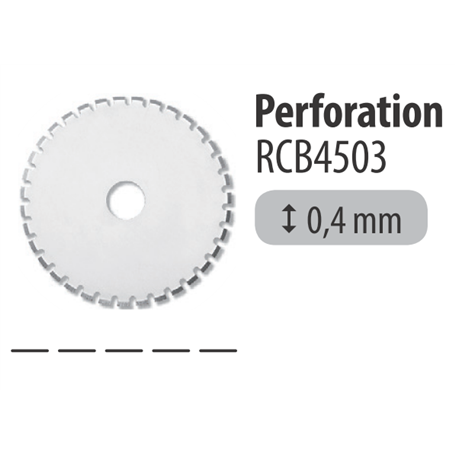 Lame 45mm perforation - Pack 1 pièce