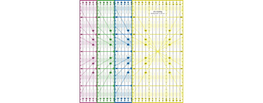 Règle patchwork - Règle de couture - Mistincelle